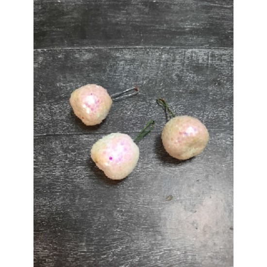 Муляж декоративный "Яблочко с блестками" , цена за 1 шт